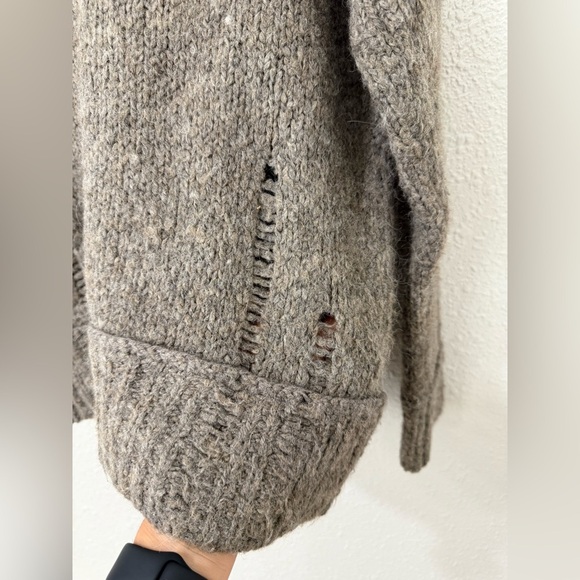 360 Sweater Tan Crew Neck Knit - Picture 3 of 10